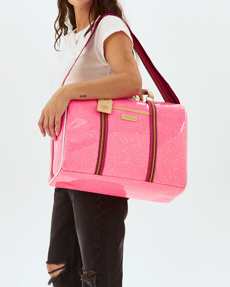 Consuela Pink Glitter Duffel Bag | Vixen Collection