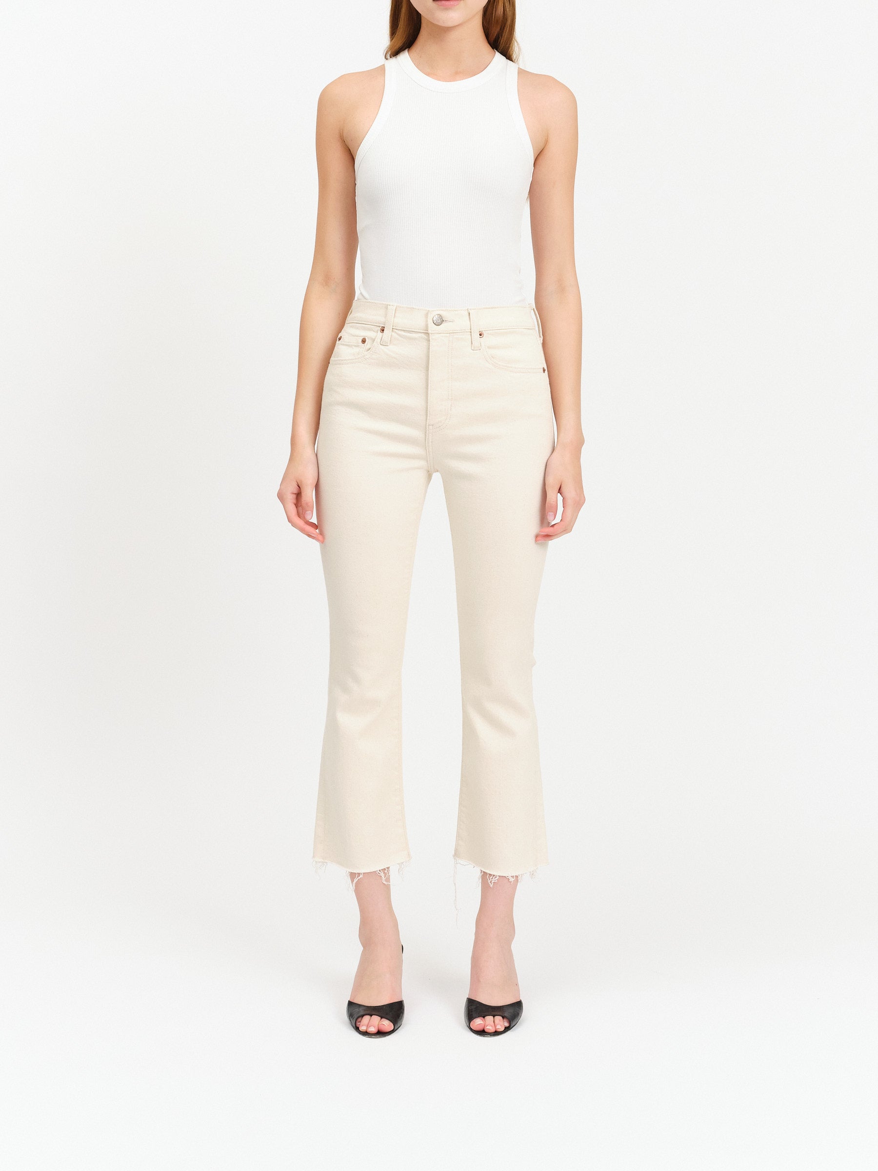 Shy Girl High Rise Crop Flare-Denim-Vixen Collection, Day Spa and Women's Boutique Located in Seattle, Washington