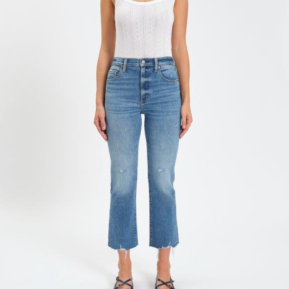 Shy Girl Crop Flare Jeans-Denim-Vixen Collection, Day Spa and Women's Boutique Located in Seattle, Washington