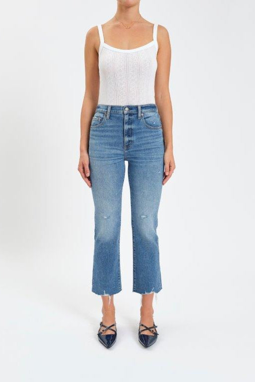 Shy Girl Crop Flare Jeans-Denim-Vixen Collection, Day Spa and Women's Boutique Located in Seattle, Washington