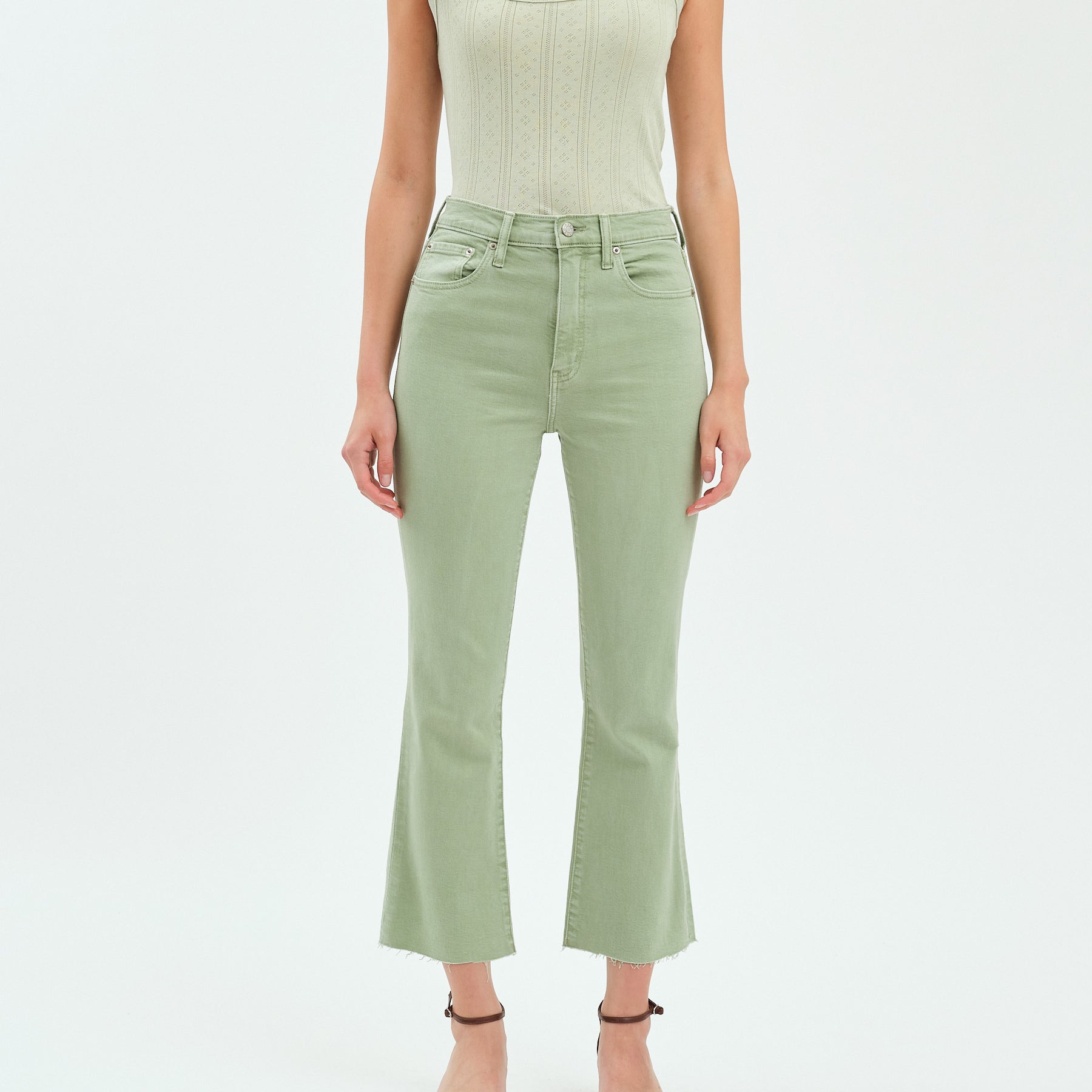 Shy Girl Crop Flare Jeans-Denim-Vixen Collection, Day Spa and Women's Boutique Located in Seattle, Washington
