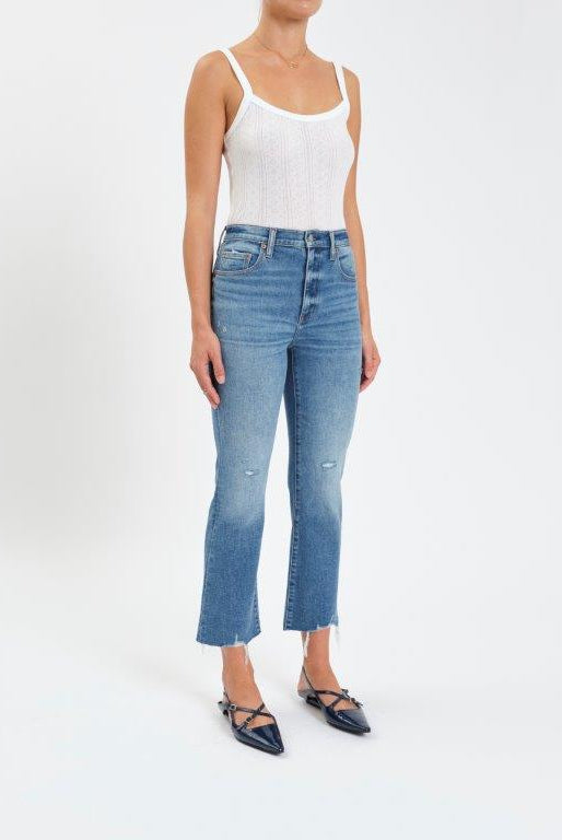 Shy Girl Crop Flare Jeans-Denim-Vixen Collection, Day Spa and Women's Boutique Located in Seattle, Washington
