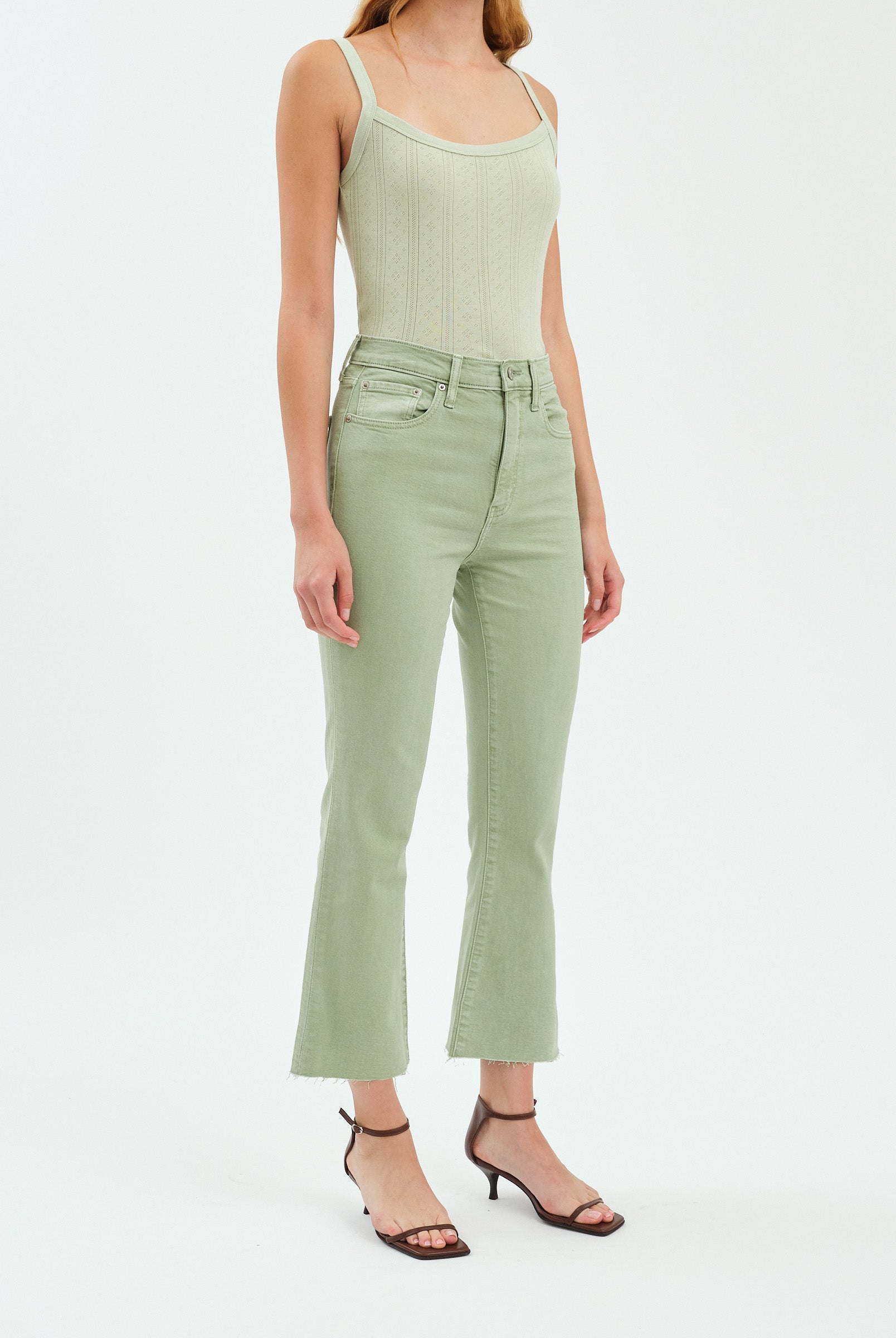 Shy Girl Crop Flare Jeans-Denim-Vixen Collection, Day Spa and Women's Boutique Located in Seattle, Washington