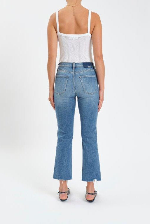 Shy Girl Crop Flare Jeans-Denim-Vixen Collection, Day Spa and Women's Boutique Located in Seattle, Washington