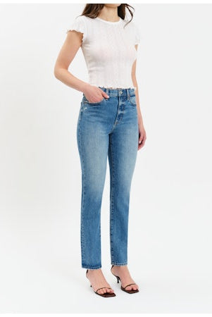 Smarty Pants High Rise Slim Straight-Denim-Vixen Collection, Day Spa and Women's Boutique Located in Seattle, Washington