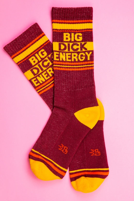 Big Dick Energy Gym Crew Socks-Socks-Vixen Collection, Day Spa and Women's Boutique Located in Seattle, Washington