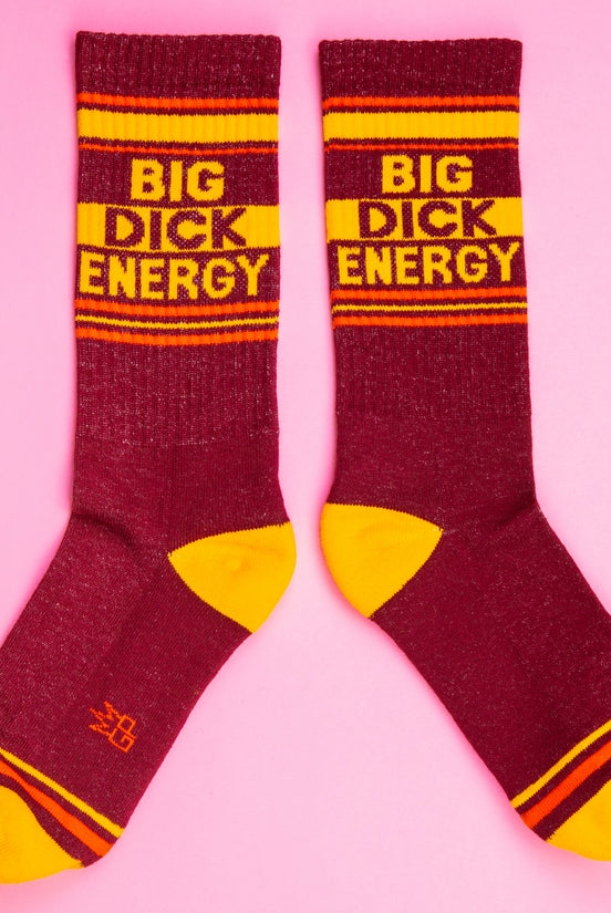 Big Dick Energy Gym Crew Socks-Socks-Vixen Collection, Day Spa and Women's Boutique Located in Seattle, Washington