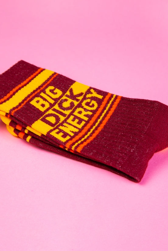 Big Dick Energy Gym Crew Socks-Socks-Vixen Collection, Day Spa and Women's Boutique Located in Seattle, Washington