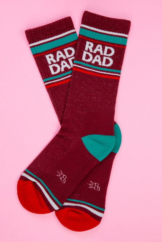 Rad Dad Gym Crew Socks-Socks-Vixen Collection, Day Spa and Women's Boutique Located in Seattle, Washington