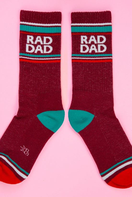 Rad Dad Gym Crew Socks-Socks-Vixen Collection, Day Spa and Women's Boutique Located in Seattle, Washington