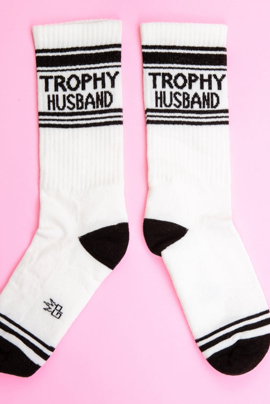 Trophy Husband Gym Crew Socks-Socks-Vixen Collection, Day Spa and Women's Boutique Located in Seattle, Washington