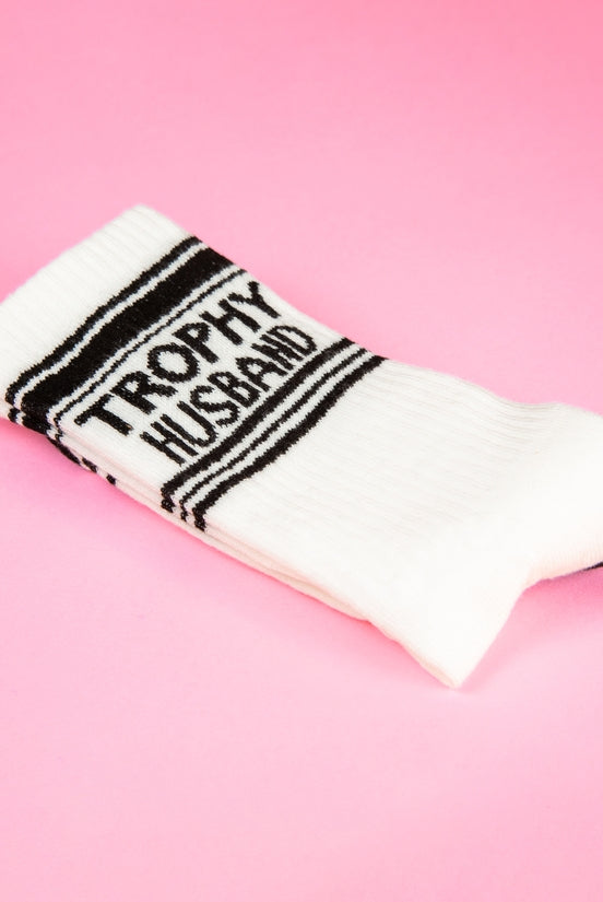 Trophy Husband Gym Crew Socks-Socks-Vixen Collection, Day Spa and Women's Boutique Located in Seattle, Washington