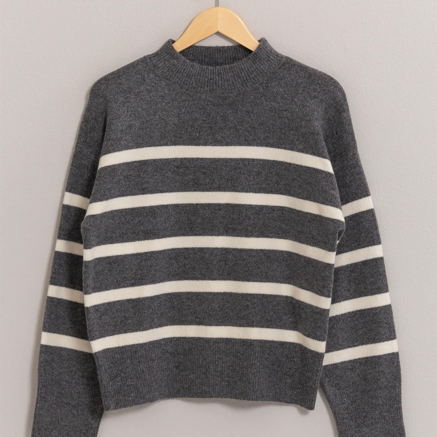 San Louis Striped Sweater-Sweaters-Vixen Collection, Day Spa and Women's Boutique Located in Seattle, Washington