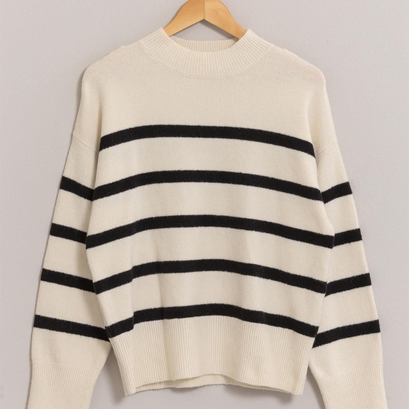 San Louis Striped Sweater-Sweaters-Vixen Collection, Day Spa and Women's Boutique Located in Seattle, Washington
