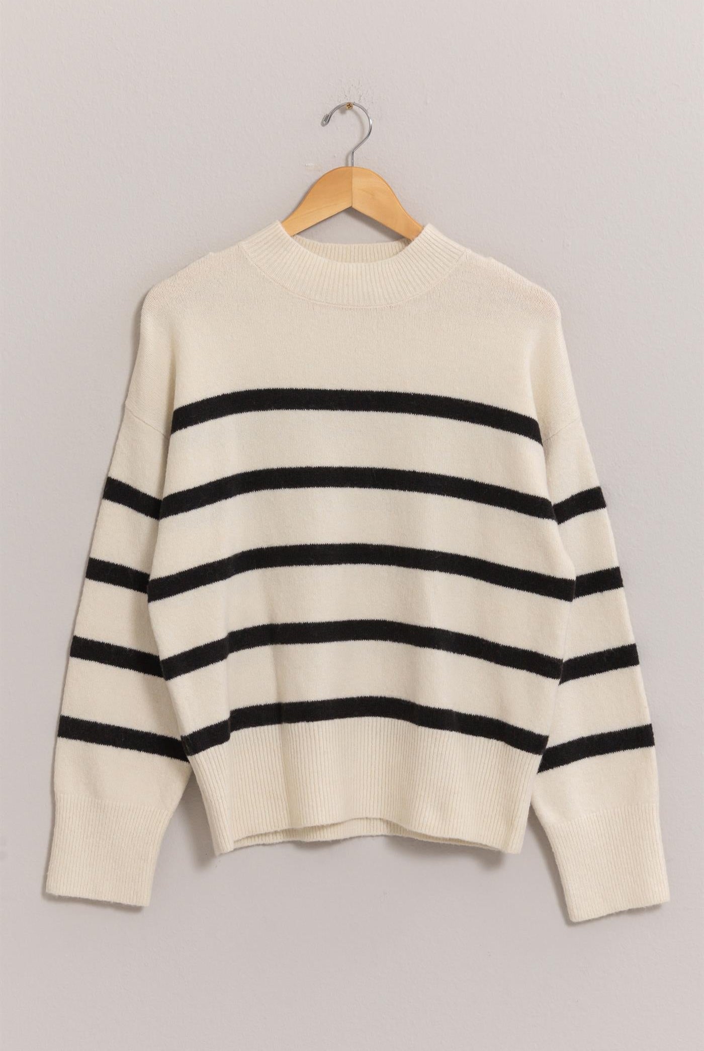 San Louis Striped Sweater-Sweaters-Vixen Collection, Day Spa and Women's Boutique Located in Seattle, Washington