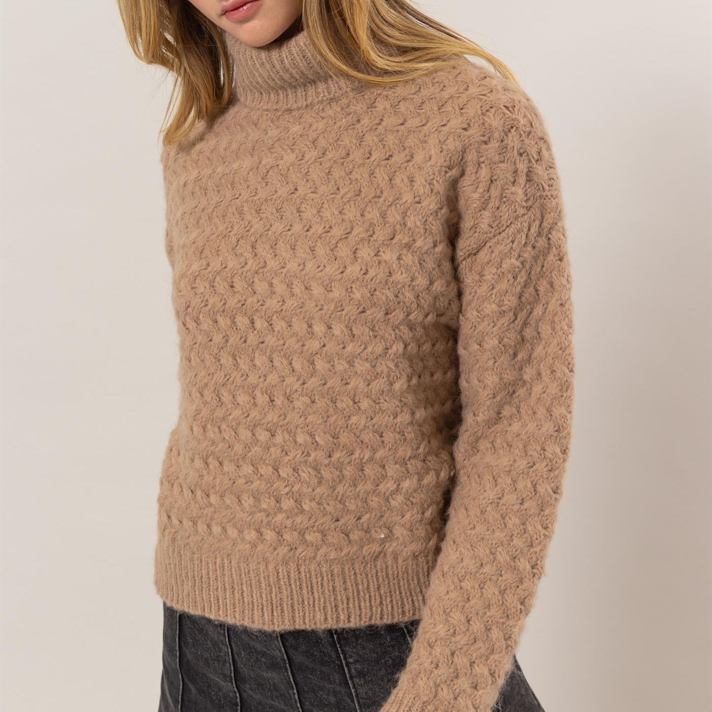 Masie Turtleneck Sweater-Sweaters-Vixen Collection, Day Spa and Women's Boutique Located in Seattle, Washington