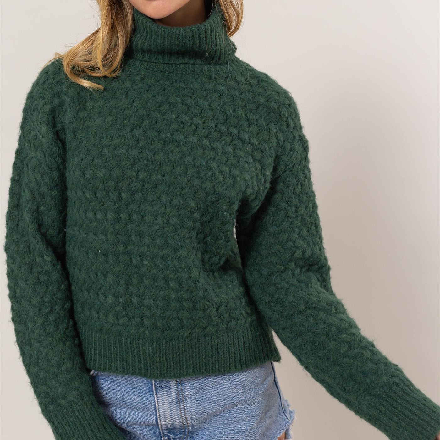 Masie Turtleneck Sweater-Sweaters-Vixen Collection, Day Spa and Women's Boutique Located in Seattle, Washington
