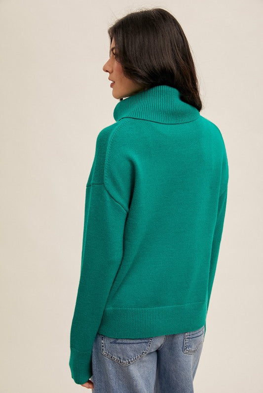 Oh So Soft Turtle Neck-Sweaters-Vixen Collection, Day Spa and Women's Boutique Located in Seattle, Washington