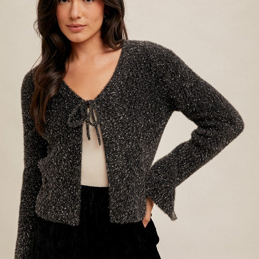 Sweet Nothing Eyelash Cardigan-Sweaters-Vixen Collection, Day Spa and Women's Boutique Located in Seattle, Washington