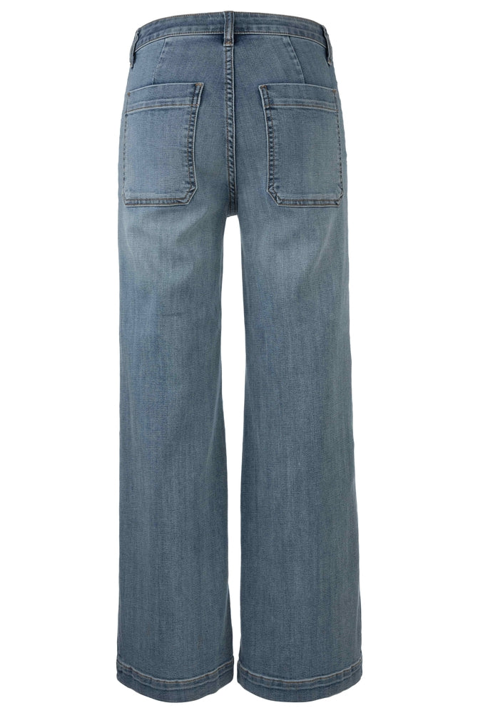 KUT Meg High Rise Wide Leg Patch Pockets Jeans-Denim-Vixen Collection, Day Spa and Women's Boutique Located in Seattle, Washington