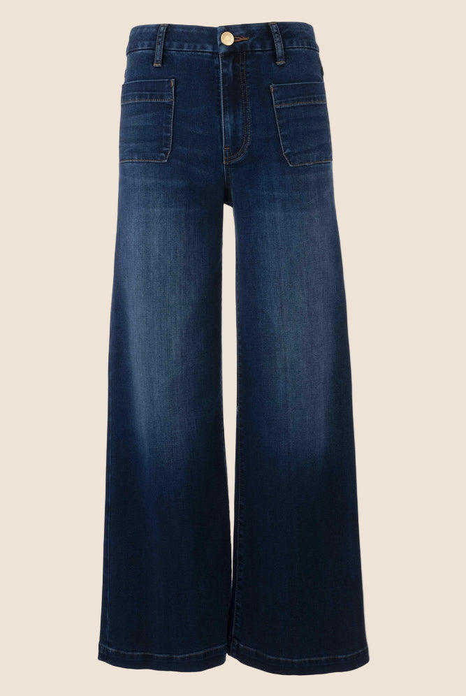 KUT Meg Patch Pocket Dark Wash-Denim-Vixen Collection, Day Spa and Women's Boutique Located in Seattle, Washington
