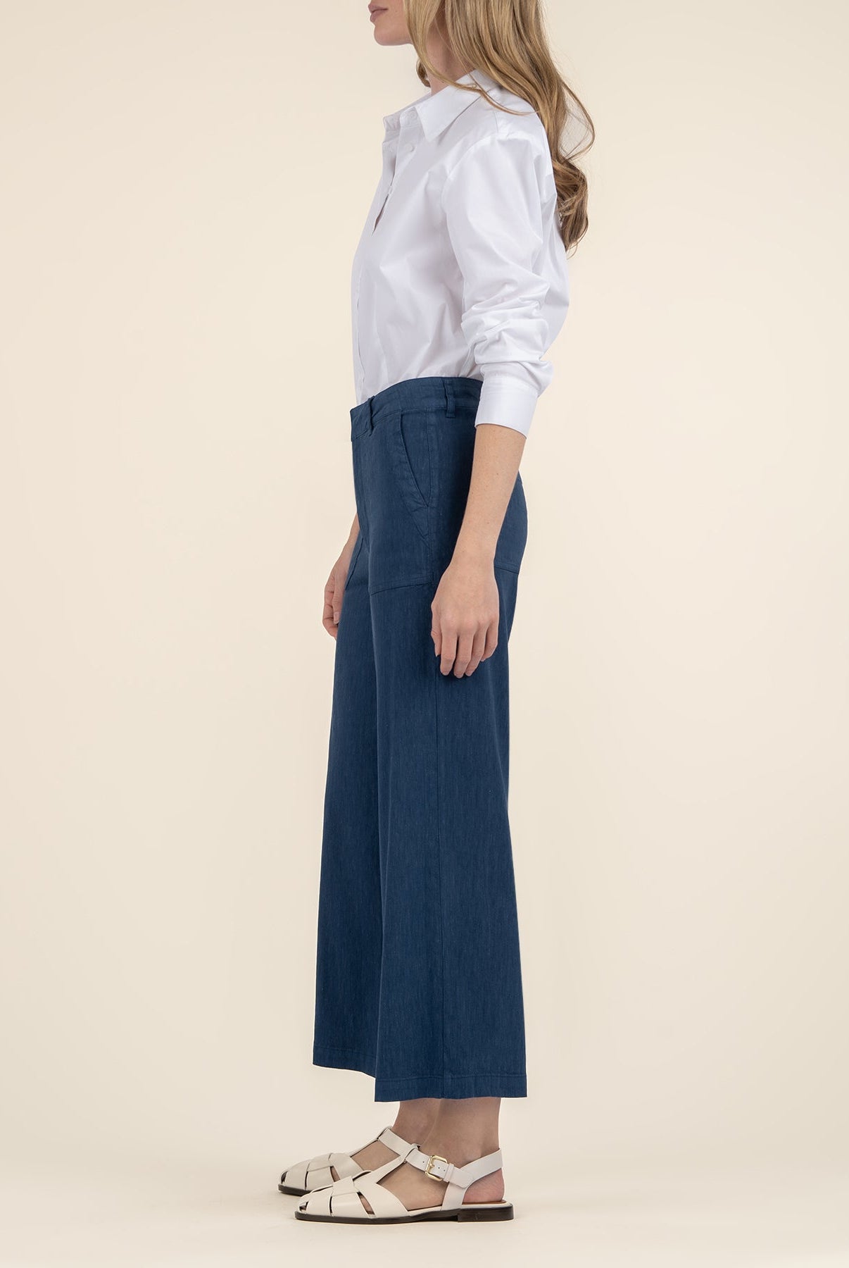 KUT Topaz Linen Wide Leg Pants-Pants-Vixen Collection, Day Spa and Women's Boutique Located in Seattle, Washington