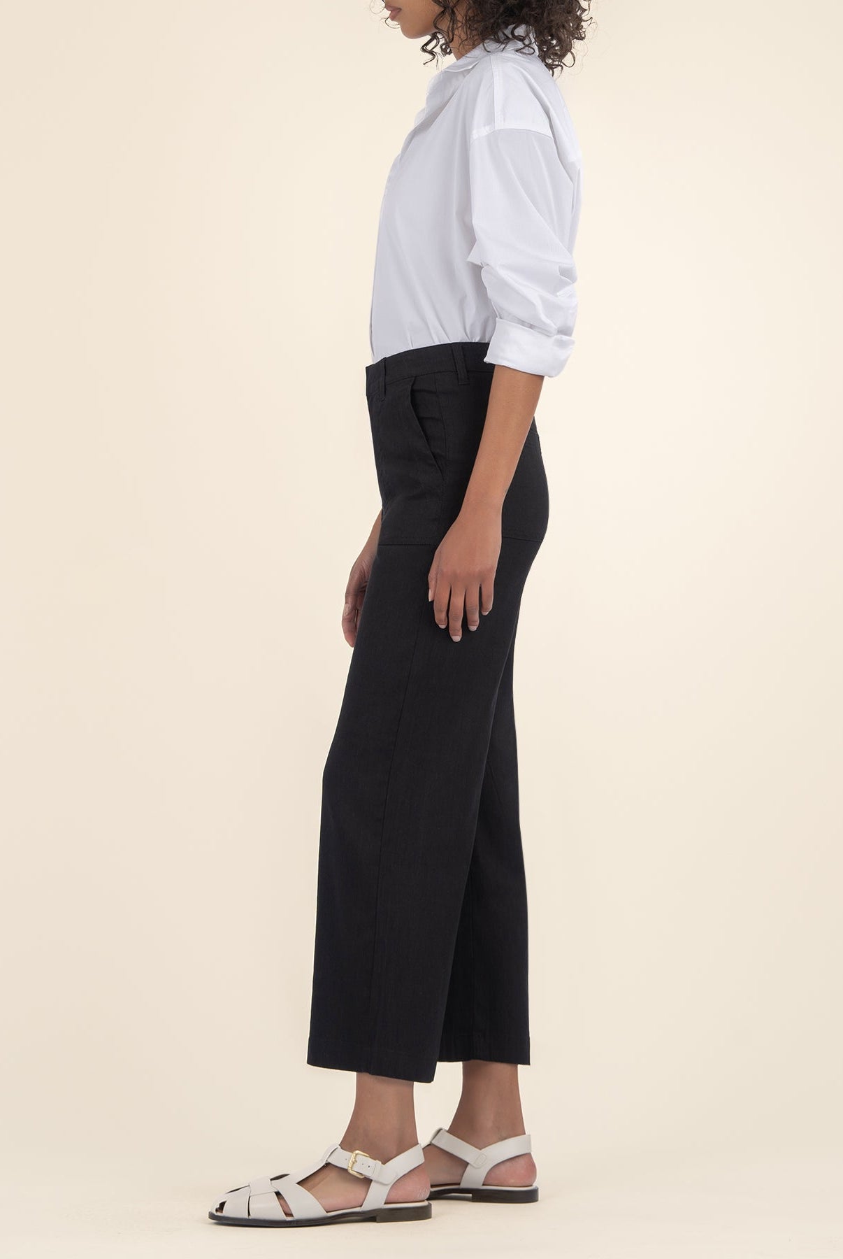 KUT Topaz Linen Wide Leg Pants-Pants-Vixen Collection, Day Spa and Women's Boutique Located in Seattle, Washington