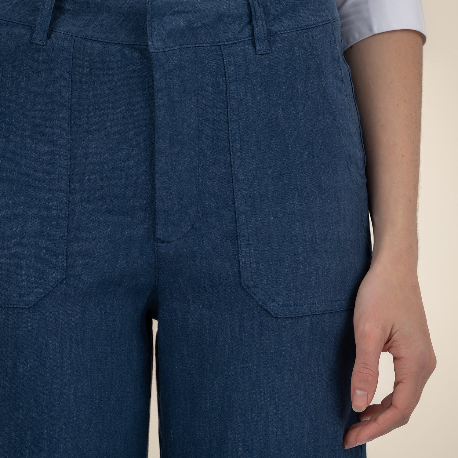 KUT Topaz Linen Wide Leg Pants-Pants-Vixen Collection, Day Spa and Women's Boutique Located in Seattle, Washington