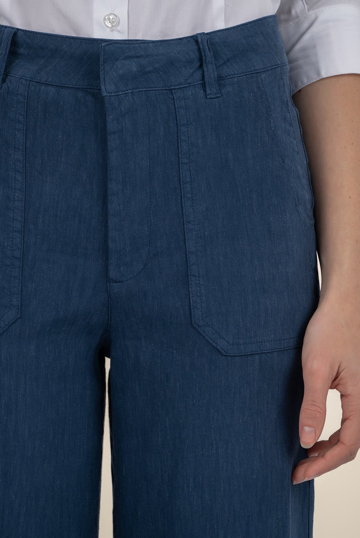 KUT Topaz Linen Wide Leg Pants-Pants-Vixen Collection, Day Spa and Women's Boutique Located in Seattle, Washington