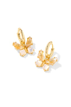 Bianca Butterfly Huggie Earrings-Earrings-Vixen Collection, Day Spa and Women's Boutique Located in Seattle, Washington