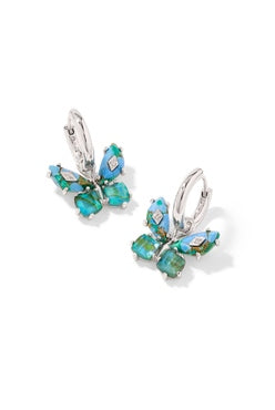 Bianca Butterfly Huggie Earrings-Earrings-Vixen Collection, Day Spa and Women's Boutique Located in Seattle, Washington