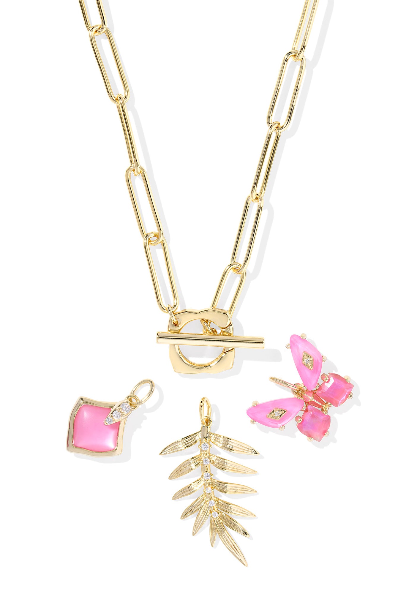 Bianca Butterfly Charm Necklace-Necklaces-Vixen Collection, Day Spa and Women's Boutique Located in Seattle, Washington