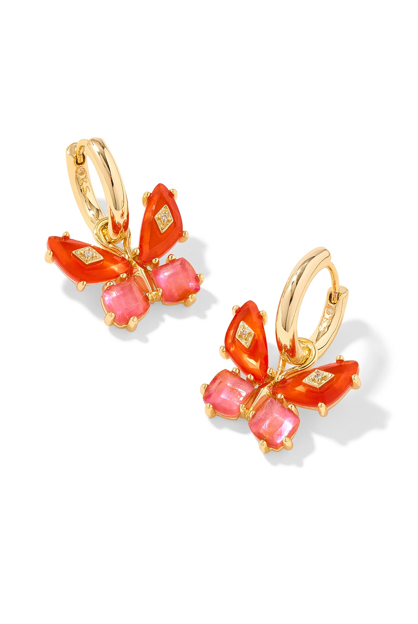 Bianca Butterfly Huggie Earrings-Earrings-Vixen Collection, Day Spa and Women's Boutique Located in Seattle, Washington
