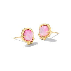 Brynne Shell Stud Earrings-Earrings-Vixen Collection, Day Spa and Women's Boutique Located in Seattle, Washington