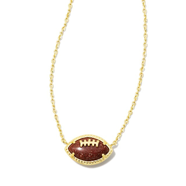 Football Short Pendant Necklace-Necklaces-Vixen Collection, Day Spa and Women's Boutique Located in Seattle, Washington