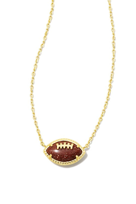 Football Short Pendant Necklace-Necklaces-Vixen Collection, Day Spa and Women's Boutique Located in Seattle, Washington