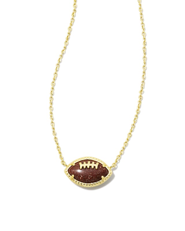 Football Short Pendant Necklace-Necklaces-Vixen Collection, Day Spa and Women's Boutique Located in Seattle, Washington