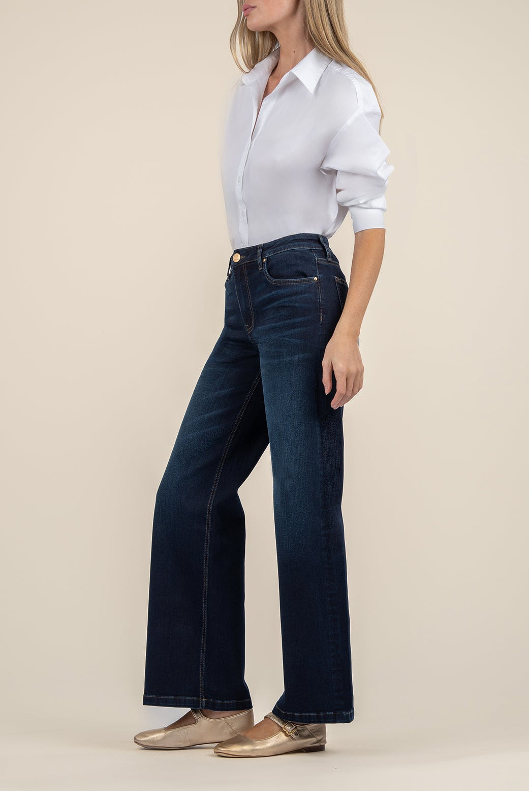 KUT High Rise Wide Leg Clean Hem-Denim-Vixen Collection, Day Spa and Women's Boutique Located in Seattle, Washington