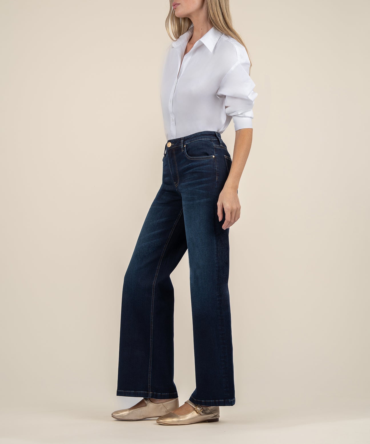 KUT High Rise Wide Leg Clean Hem-Denim-Vixen Collection, Day Spa and Women's Boutique Located in Seattle, Washington