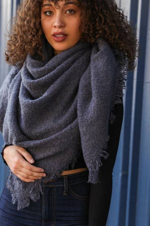 Cozy Mohair Blanket Scarf-Scarves-Vixen Collection, Day Spa and Women's Boutique Located in Seattle, Washington