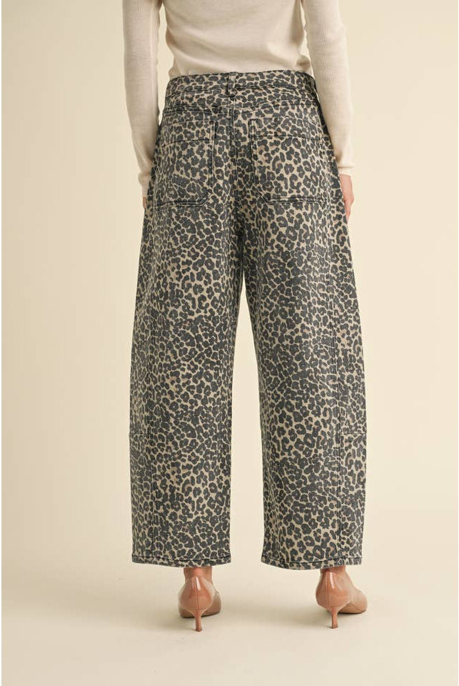 Animal Instinct Barrel Pants-Pants-Vixen Collection, Day Spa and Women's Boutique Located in Seattle, Washington