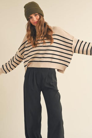 Winona Mock Neck Sweater-Sweaters-Vixen Collection, Day Spa and Women's Boutique Located in Seattle, Washington