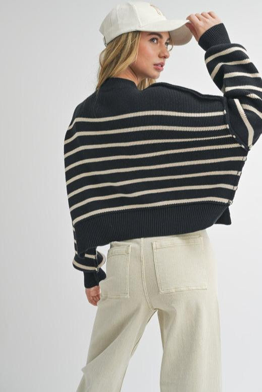 Winona Mock Neck Sweater-Sweaters-Vixen Collection, Day Spa and Women's Boutique Located in Seattle, Washington