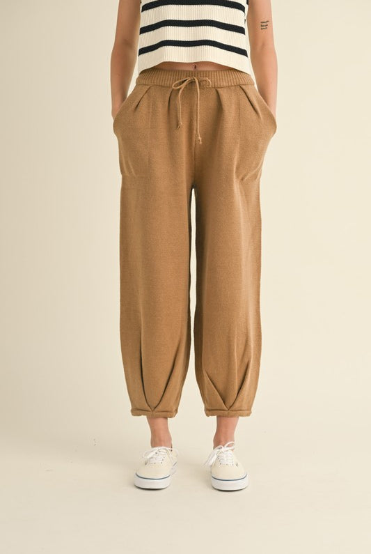Drawstring Knit Lounge Pants-Pants-Vixen Collection, Day Spa and Women's Boutique Located in Seattle, Washington