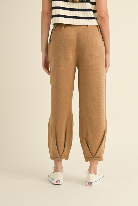 Drawstring Knit Lounge Pants-Pants-Vixen Collection, Day Spa and Women's Boutique Located in Seattle, Washington