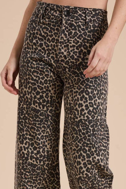 Wild & Wide Leopard Pants-Pants-Vixen Collection, Day Spa and Women's Boutique Located in Seattle, Washington