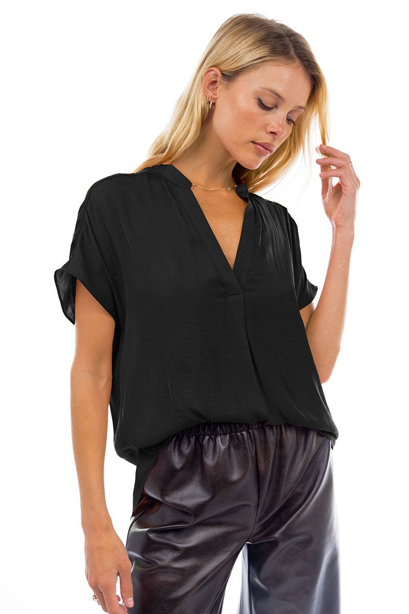 Mindy Top Naturals-Short Sleeves-Vixen Collection, Day Spa and Women's Boutique Located in Seattle, Washington