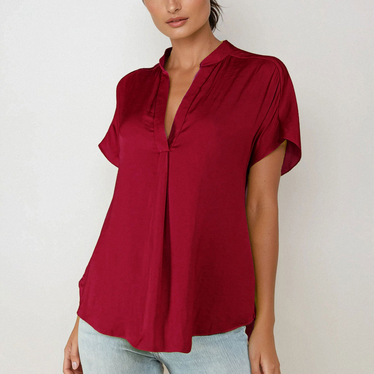 Mindy Top Jewel Tones-Short Sleeves-Vixen Collection, Day Spa and Women's Boutique Located in Seattle, Washington