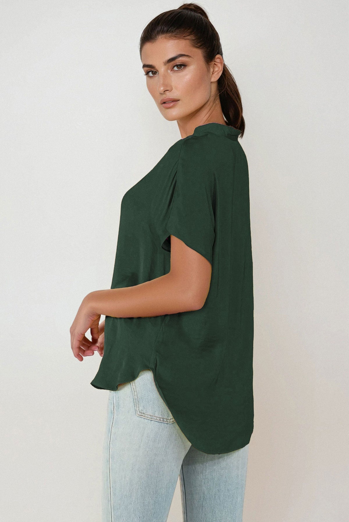 Mindy Top Jewel Tones-Short Sleeves-Vixen Collection, Day Spa and Women's Boutique Located in Seattle, Washington
