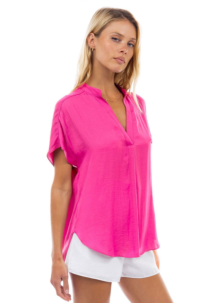 Mindy Top Jewel Tones-Short Sleeves-Vixen Collection, Day Spa and Women's Boutique Located in Seattle, Washington